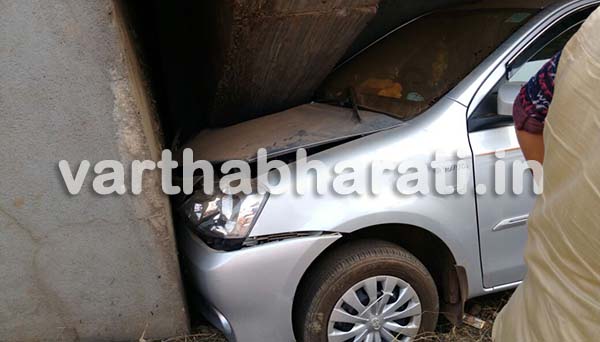 ಬಿ.ಸಿ.ರೋಡ್ ಮೇಲ್ಸೇತುವೆ ಬಳಿ ಕಾರು ಅಪಘಾತ